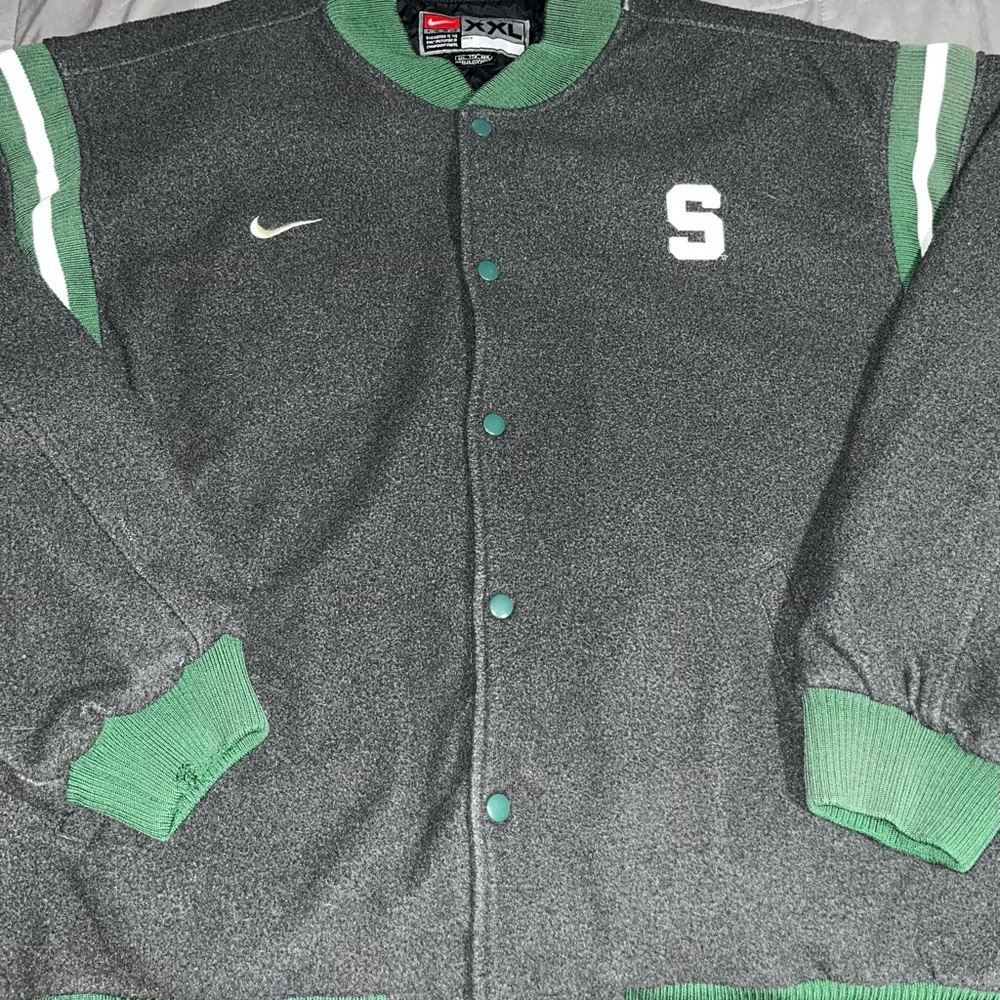 Nike‎ 90s Vintage Michigan State Spartans Letterman Jacket
